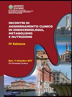INCONTRI DI AGGIORNAMENTO CLINICO IN ENDOCRINOLOGIA, METABOLISMO E NUTRIZIONE IV Edizione 